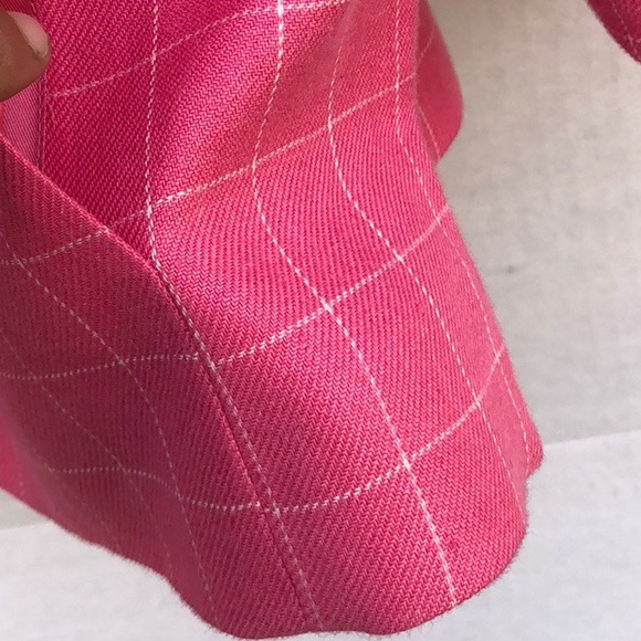 Jones New York womens size 2 signature petite linen blend pink blazer - Picture 6 of 8